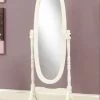 Mirror / Full Length / Standing / Floor / 60" Oval / Dressing / Bedroom / Wood / White / Traditional - Monarch Specialties I 3102 1 Mirror / Full Length / Standing / Floor / 60" Oval / Dressing / Bedroom / Wood / White / Traditional - Monarch Specialties I 3102 -Bedroom Furniture Shop httpssep.yimg .comaytotallyfurnitureantique white solid wood oval cheval mirror monarch specialty i 3102 15