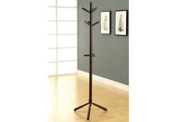 Coat Rack / Hall Tree / Free Standing / 9 Hooks / Entryway / 69"H / Bedroom / Wood / Brown / Contemporary / Modern - Monarch Specialties I 2004