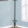 Coat Rack / Hall Tree / Free Standing / 12 Hooks / Entryway / 70"H / Umbrella Holder / Bedroom / Metal / Black / Transitional - Monarch Specialties I 2031 -Bedroom Furniture Shop httpssep.yimg .comaytotallyfurniturecoat rack 70 h black metal w umbrella holder monarch specialty i 2031 15