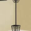 Coat Rack / Hall Tree / Free Standing / 8 Hooks / Entryway / 71"H / Umbrella Holder / Bedroom / Metal / Black / Transitional - Monarch Specialties I 2060 -Bedroom Furniture Shop httpssep.yimg .comaytotallyfurniturecoat rack 71 h black metal w umbrella holder monarch specialty i 2060 15
