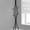 Coat Rack / Hall Tree / Free Standing / 11 Hooks / Entryway / 74"H / Bedroom / Metal / Black / Contemporary / Modern - Monarch Specialties I 2062
