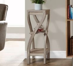 Accent Table / Side / End / Plant Stand / Square / Living Room / Bedroom / Laminate / Brown / Contemporary / Modern - Monarch Specialties I 2480