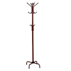 Coat Rack / Hall Tree / Free Standing / 12 Hooks / Entryway / 70"H / Bedroom / Metal / Red / Red / Contemporary / Modern - Monarch Specialties I 2008