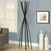Coat Rack / Hall Tree / Free Standing / 5 Hooks / Entryway / 72"H / Bedroom / Metal / Black / Contemporary / Modern - Monarch Specialties I 2017 -Bedroom Furniture Shop httpssep.yimg .comaytotallyfurnituresatin black metal 72 h contemporary coat rack monarch specialty i 2017 16