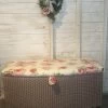 Lloyd Loom Ottoman Reupholstered Flower Rose Design Bedroom Storage Bathroom Storage Spare Room Furniture Country Cottage -Bedroom Furniture Shop lloyd loom ottoman reupholstered flower rose design bedroom storage bathroom storage spare room furniture country cottage sku59785112 0