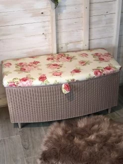 Lloyd Loom Ottoman Reupholstered Flower Rose Design Bedroom Storage Bathroom Storage Spare Room Furniture Country Cottage -Bedroom Furniture Shop lloyd loom ottoman reupholstered flower rose design bedroom storage bathroom storage spare room furniture country cottage sku59785112 0 4