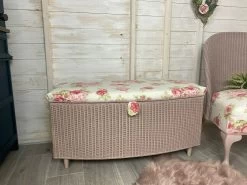 Lloyd Loom Ottoman Reupholstered Flower Rose Design Bedroom Storage Bathroom Storage Spare Room Furniture Country Cottage -Bedroom Furniture Shop lloyd loom ottoman reupholstered flower rose design bedroom storage bathroom storage spare room furniture country cottage sku59785112 0 7