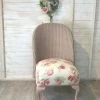 Loyd Loom Chair Reupholstered Bedroom Chair Rose Fabric Cottage Style Chair Living Room Chair Pink Chair -Bedroom Furniture Shop loyd loom chair reupholstered bedroom chair rose fabric cottage style chair living room chair pink chair sku43609014 0