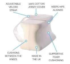 Memory Foam Knee Pillow - Adjustable Strap -Bedroom Furniture Shop memory foam knee pillow adjustable strap 2