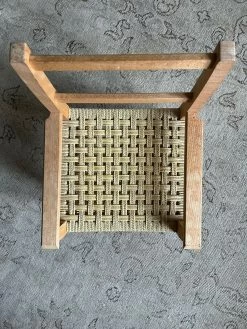 Unknown Mid Century Child Size Chair With Woven Seat, Vintage Scandinavian Children's Bedroom Or Playroom Wooden Furniture -Bedroom Furniture Shop mid century child size chair with woven seat vintage scandinavian children s bedroom or playroom wooden furniture sku21322459 0 4