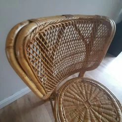 Unknown Original 1970's Mid Century Bohemian Bamboo Bedroom/Hall/Landing... Chair -Bedroom Furniture Shop original 1970 s mid century bohemian bamboo bedroom hall landing chair sku39011966 0 7