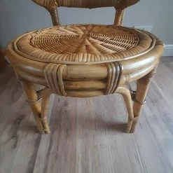 Unknown Original 1970's Mid Century Bohemian Bamboo Bedroom/Hall/Landing... Chair -Bedroom Furniture Shop original 1970 s mid century bohemian bamboo bedroom hall landing chair sku39011966 0 8