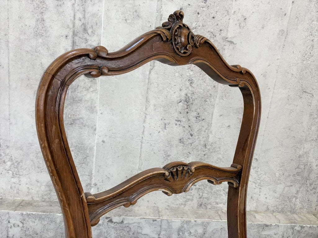 Unknown Pair Louis XVI Style Bedroom Chairs With Cane Seat Pads 4 Unknown Pair Louis XVI Style Bedroom Chairs With Cane Seat Pads - Image 2