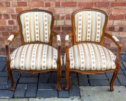 Pair Of Armchairs Louis XV Style French Parlour Armchairs Vintage French Empire Library Chairs Living Room Chairs Bedroom Hallway Chairs Mcm -Bedroom Furniture Shop pair of armchairs louis xv style french parlour armchairs vintage french empire library chairs living room chairs bedroom hallway chairs mcm sku13997904 0 10