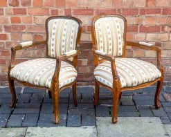 Pair Of Armchairs Louis XV Style French Parlour Armchairs Vintage French Empire Library Chairs Living Room Chairs Bedroom Hallway Chairs Mcm -Bedroom Furniture Shop pair of armchairs louis xv style french parlour armchairs vintage french empire library chairs living room chairs bedroom hallway chairs mcm sku13997904 0 2