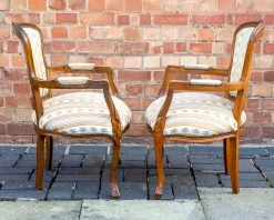 Pair Of Armchairs Louis XV Style French Parlour Armchairs Vintage French Empire Library Chairs Living Room Chairs Bedroom Hallway Chairs Mcm -Bedroom Furniture Shop pair of armchairs louis xv style french parlour armchairs vintage french empire library chairs living room chairs bedroom hallway chairs mcm sku13997904 0 5