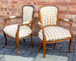 Pair Of Armchairs Louis XV Style French Parlour Armchairs Vintage French Empire Library Chairs Living Room Chairs Bedroom Hallway Chairs Mcm -Bedroom Furniture Shop pair of armchairs louis xv style french parlour armchairs vintage french empire library chairs living room chairs bedroom hallway chairs mcm sku13997904 0 6