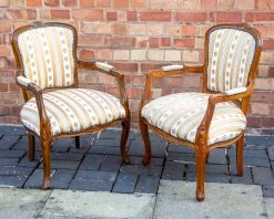 Pair Of Armchairs Louis XV Style French Parlour Armchairs Vintage French Empire Library Chairs Living Room Chairs Bedroom Hallway Chairs Mcm -Bedroom Furniture Shop pair of armchairs louis xv style french parlour armchairs vintage french empire library chairs living room chairs bedroom hallway chairs mcm sku13997904 0 8