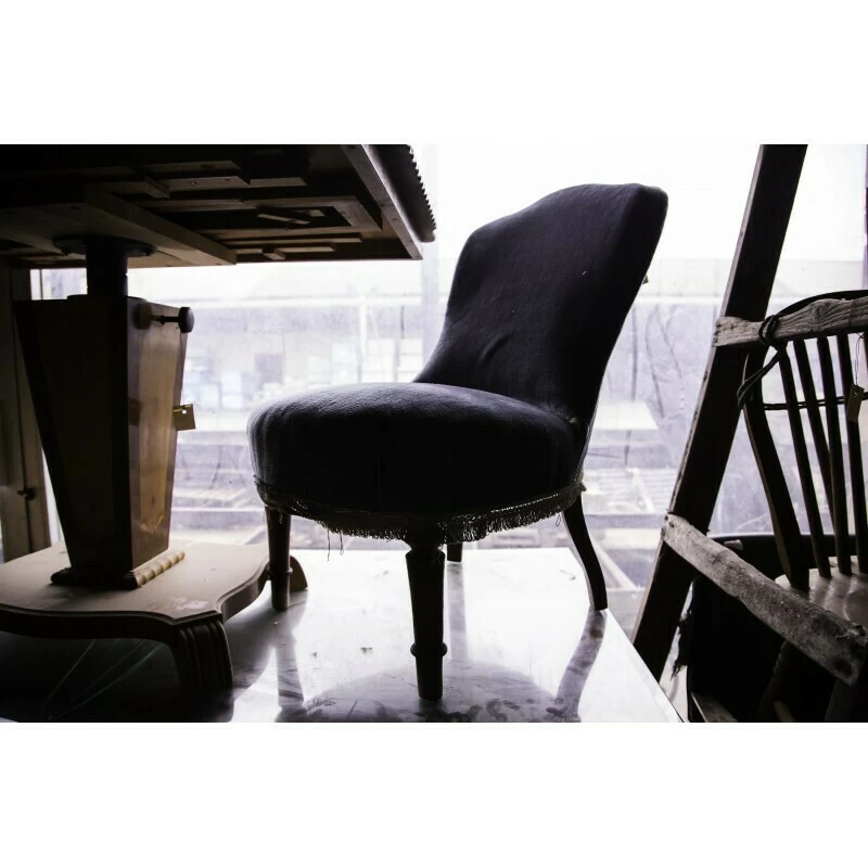 Unknown Pair Of Bedroom Armchairs From The End Of The 19th Century 4 Unknown Pair Of Bedroom Armchairs From The End Of The 19th Century - Image 2