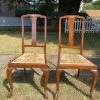 Unknown Pair Of Early 20th Century Occasional Walnut Dining Bedroom Chairs -Bedroom Furniture Shop pair of early 20th century occasional walnut dining bedroom chairs sku52484550 0