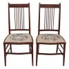 Pair Of Edwardian Needlepoint Mahogany Chairs Bedroom Side Hall -Bedroom Furniture Shop pair of edwardian needlepoint mahogany chairs bedroom side hall 0