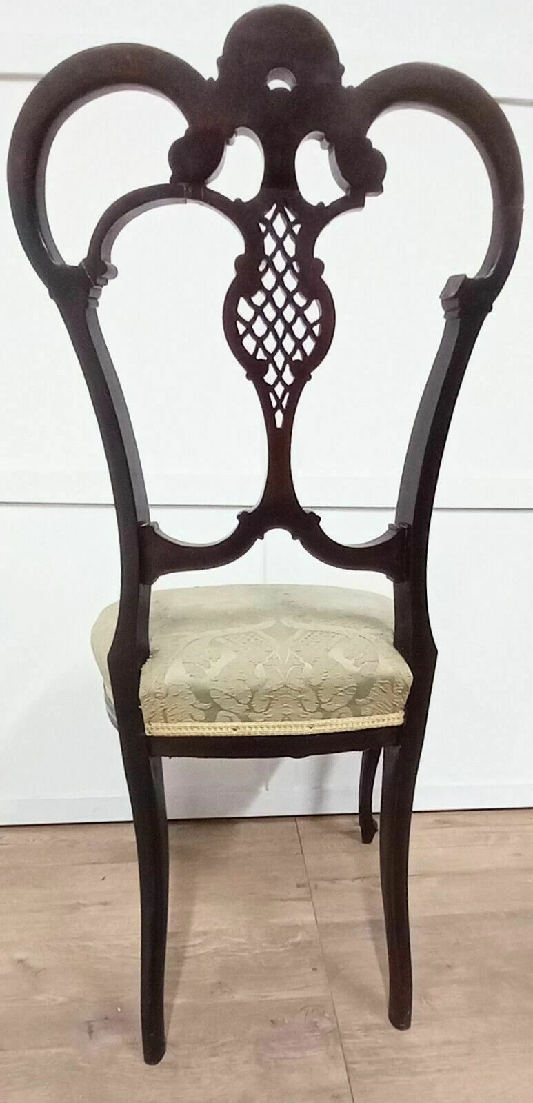 Pair Of Edwardian Walnut Framed Bedroom Chairs For Restoration/Repair 5 Pair Of Edwardian Walnut Framed Bedroom Chairs For Restoration/Repair - Image 3