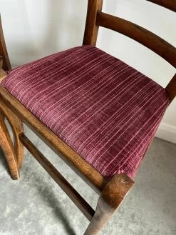 Pair Of Vintage French Walnut Bedroom Accent Chairs -Bedroom Furniture Shop pair of vintage french walnut bedroom accent chairs sku72350914 0 4