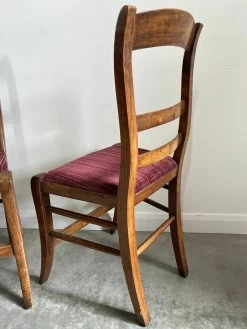 Pair Of Vintage French Walnut Bedroom Accent Chairs -Bedroom Furniture Shop pair of vintage french walnut bedroom accent chairs sku72350914 0 6