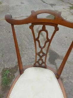 Unknown Pretty Edwardian Hall Side Bedroom Single Chair -Bedroom Furniture Shop pretty edwardian hall side bedroom single chair sku37129917 0 13