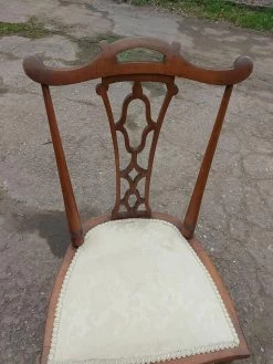 Unknown Pretty Edwardian Hall Side Bedroom Single Chair -Bedroom Furniture Shop pretty edwardian hall side bedroom single chair sku37129917 0 2