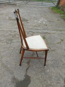 Unknown Pretty Edwardian Hall Side Bedroom Single Chair -Bedroom Furniture Shop pretty edwardian hall side bedroom single chair sku37129917 0 7