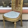 Unknown Pretty Late 19th Century French Gilt Wood And Cane Bedroom Chair