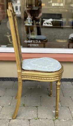 Unknown Pretty Late 19th Century French Gilt Wood And Cane Bedroom Chair 9 Unknown Pretty Late 19th Century French Gilt Wood And Cane Bedroom Chair -Bedroom Furniture Shop pretty late 19th century french gilt wood and cane bedroom chair sku39530115 0 2