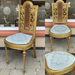 Unknown Pretty Late 19th Century French Gilt Wood And Cane Bedroom Chair 11 Unknown Pretty Late 19th Century French Gilt Wood And Cane Bedroom Chair -Bedroom Furniture Shop pretty late 19th century french gilt wood and cane bedroom chair sku39530115 0 4