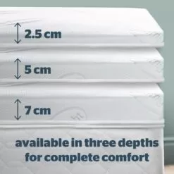 Silentnight Impress Memory Foam Mattress Topper – 5cm -Bedroom Furniture Shop silentnight impress memory foam mattress topper – 5cm 12