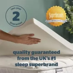 Silentnight Impress Memory Foam Mattress Topper – 5cm -Bedroom Furniture Shop silentnight impress memory foam mattress topper – 5cm 14