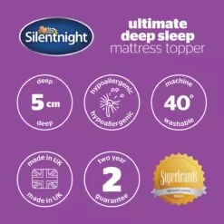 Silentnight Ultimate Deep Sleep Mattress Topper -Bedroom Furniture Shop silentnight ultimate deep sleep mattress topper 13