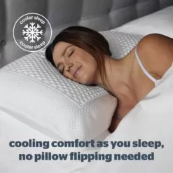 Silentnight Wellbeing Collection Cool Touch Pillow -Bedroom Furniture Shop silentnight wellbeing collection cool touch pillow 6