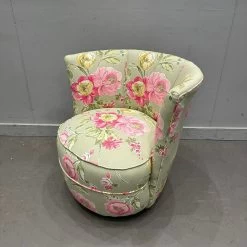 Single 1920/30s Bedroom Chair Professionally Reupholstered In Clarke & Clarke Floral Fabric 14 Single 1920/30s Bedroom Chair Professionally Reupholstered In Clarke & Clarke Floral Fabric -Bedroom Furniture Shop single 1920 30s bedroom chair professionally reupholstered in clarke clarke floral fabric sku79671637 0 4