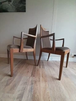 Superb Pair Of G Plan 1970's Mid Century Bedroom /Dining Chairs/ Armchairs