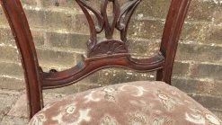 Top Quality Elegant Vintage Upholstered Chair Low Nursing Deep Sprung Bedroom Cabriole Legs -Bedroom Furniture Shop top quality elegant vintage upholstered chair low nursing deep sprung bedroom cabriole legs sku76667591 0 3