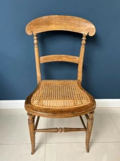 Victorian Cane Seated Bedroom Or Occasional Chair