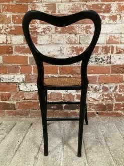 Unknown Victorian Hand Painted Ebonised Balloon Back Occasional Bedroom Accent Chair With Bergere Seat -Bedroom Furniture Shop victorian hand painted ebonised balloon back occasional bedroom accent chair with bergere seat sku75416451 0 9