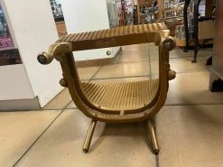 Unknown Vintage 1953 Lloyd Loom Lusty Gold Wicker Bedroom/ Nursing Chair Condition: Used -Bedroom Furniture Shop vintage 1953 lloyd loom lusty gold wicker bedroom nursing chair condition used sku72399185 0 3