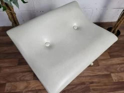 Vintage 1960's Austinsuite Bedroom Stool White Vinyl Frank Guille Mid Century -Bedroom Furniture Shop vintage 1960 s austinsuite bedroom stool white vinyl frank guille mid century sku66913857 0 3