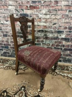 Vintage Antique Wooden Arts And Crafts Bedroom Low Dolls Chair Ceramic Castors -Bedroom Furniture Shop vintage antique wooden arts and crafts bedroom low dolls chair ceramic castors sku20779306 0 5