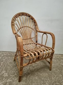 Vintage Bamboo Chair 1970s Rattan Wicker Mid Century Bedroom Chair -Bedroom Furniture Shop vintage bamboo chair 1970s rattan wicker mid century bedroom chair sku45210398 0 2