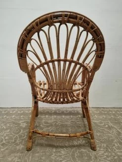 Vintage Bamboo Chair 1970s Rattan Wicker Mid Century Bedroom Chair -Bedroom Furniture Shop vintage bamboo chair 1970s rattan wicker mid century bedroom chair sku45210398 0 3