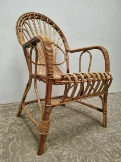 Vintage Bamboo Chair 1970s Rattan Wicker Mid Century Bedroom Chair -Bedroom Furniture Shop vintage bamboo chair 1970s rattan wicker mid century bedroom chair sku45210398 0 6