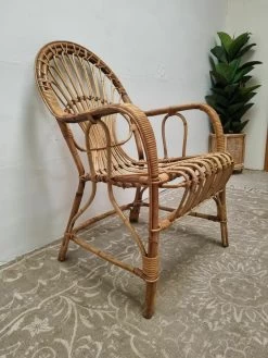 Vintage Bamboo Chair 1970s Rattan Wicker Mid Century Bedroom Chair -Bedroom Furniture Shop vintage bamboo chair 1970s rattan wicker mid century bedroom chair sku45210398 0 8